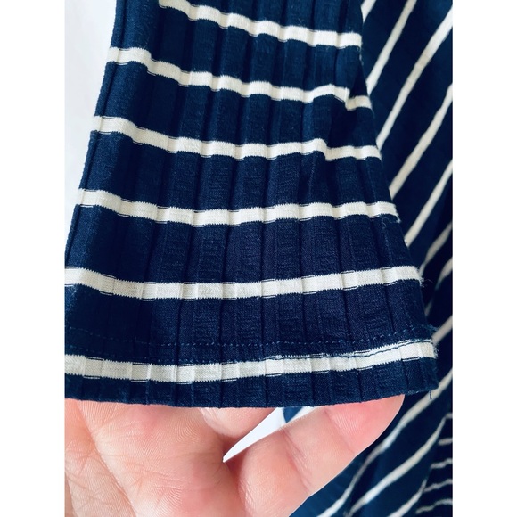 Lush Navy Blue Striped Dress - Picture 7 of 12